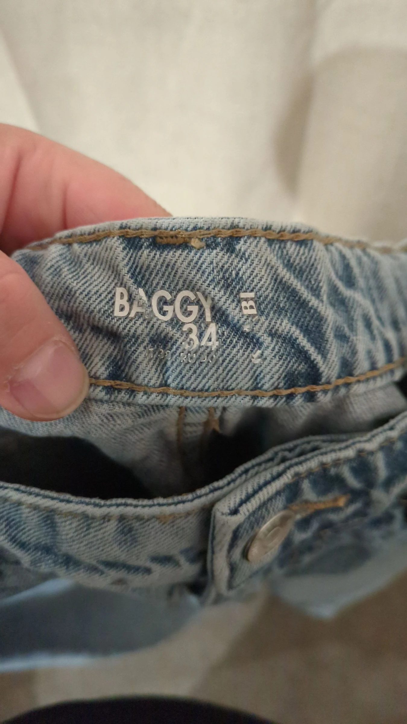 Calça feminina baggy tamanho 34 – photo 7
